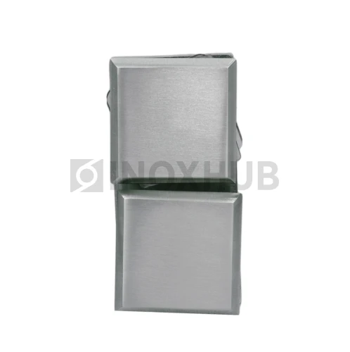 Коннектор (724 SC) стекло-стекло 180°, матовый хром