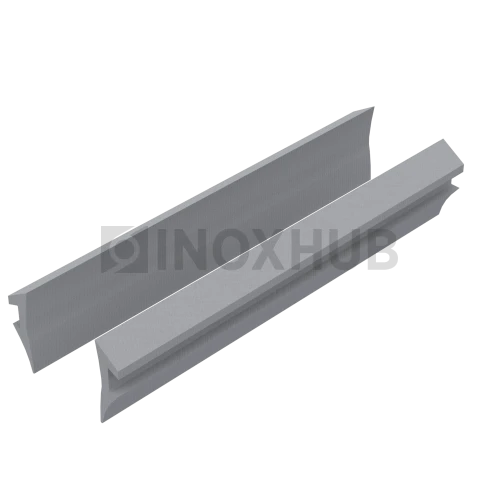 Уплотнитель для П швеллер 22 и П швеллер 24, стекло 10.0 мм, серый