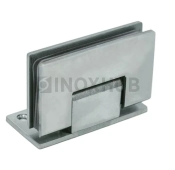 Петля (305 SSS) стена-стекло (без фаски) одностороннее крепление, нерж. сталь матовая