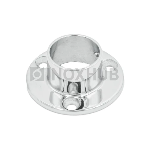 Фланец настенный литой, Ø25.4 мм, AISI 304, GRIT 600