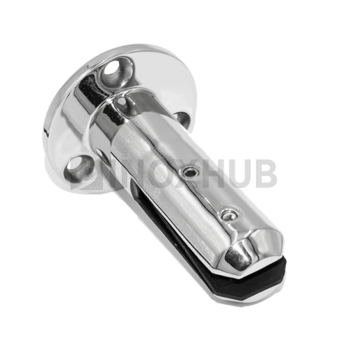 Напольный стеклодержатель литой круглый Ø50×160 мм, AISI 304, GRIT 600