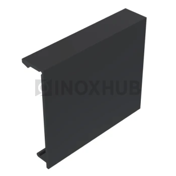 Комплект крышек (44К-6000 RAL) профиль 44, L=6000мм (2 шт), RAL 9005 Черный мат