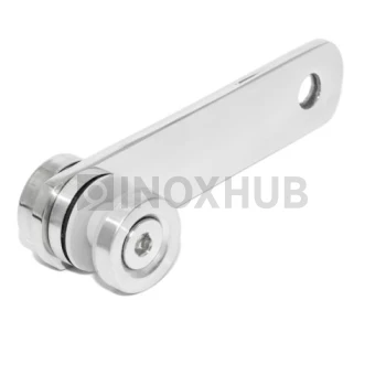 Стеклодержатель пластина оконечный, стекло 6.0-18.0 мм, AISI 316, GRIT 600