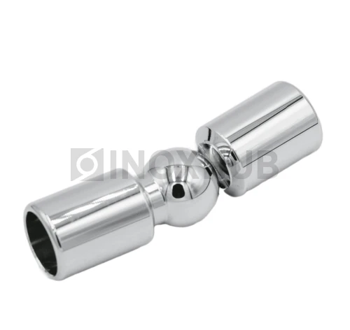 Соединитель штанги (915 PC) произвольный угол, штанга Ø19 мм, полированный хром
