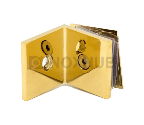 Коннектор L-обр. (722 Gold) стекло-стена, под Золото