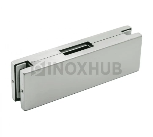 Ответная часть (150K SSS) на стекло для замка центрального, нерж. сталь матовая