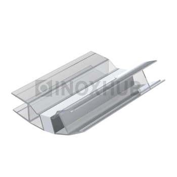 Профиль (207-8) магнит белый 125-145º, L=2200 (1компл/2 шт), стекло 8.0 мм 