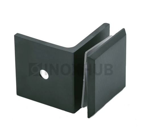 Коннектор L-обр. (722 BLC) стекло-стена, Черный мат