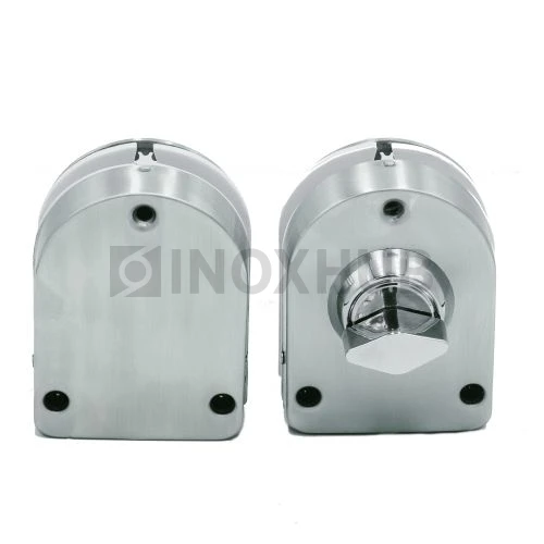 Защелка (017-2 SSS) без сверления, с ответной частью на стекло, нерж. сталь матовая