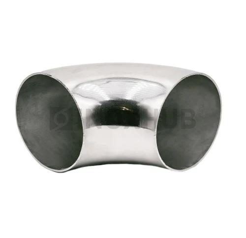 Отвод Ø101.6×2.0 мм, AISI 304, GRIT 600