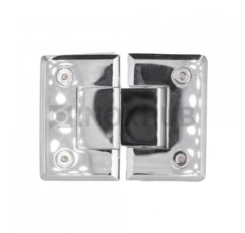 Петля (303 PBrass) стекло-стекло 180° (с фаской), латунь, полированный хром