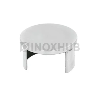 Заглушка для поручня с пазом, Ø42.4 мм, AISI 304, GRIT 320