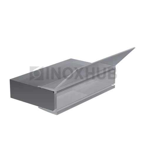 Профиль (203-10 CL), L=2200, стекло 10.0 мм, ПВХ прозрачный БЕЛЫЙ
