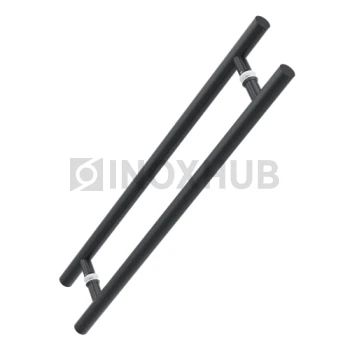 Ручка (633-800 BLC) 32×625×800 мм, стекло 8-12 мм, Черный мат