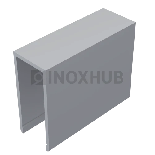 П швеллер 24 AL верхний, 40 мм, кратно 6 м, Анодированный алюминий