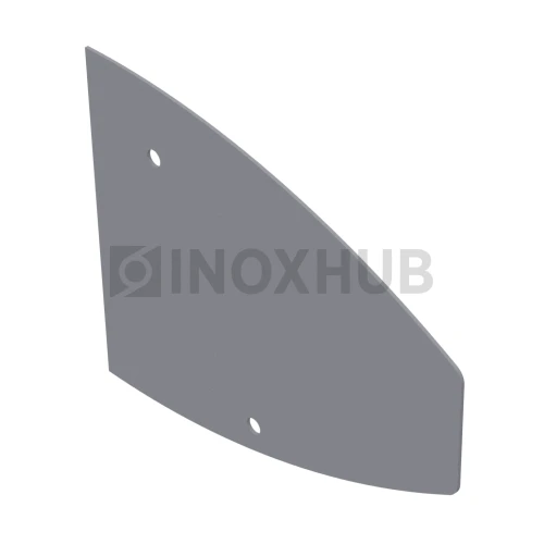 Торцевая заглушка для козырька, RAL 9006, серый металлик