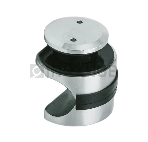 Крепление (831а SSS) трека Ø25 мм к cтеклу без зенковки, нерж. сталь матовая