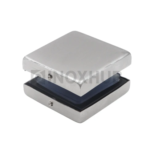 Коннектор (122 SSS) стекло-стекло, стекло 10-12 мм, нерж. сталь матовая