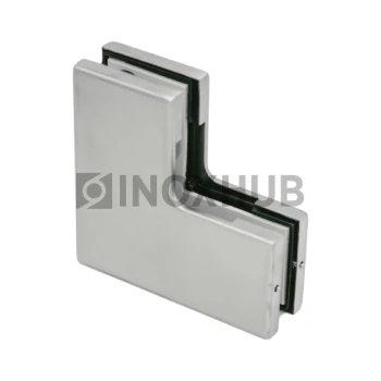 Фитинг угловой (160 SSS) большой, стекло 10-12 мм, нерж. сталь матовая