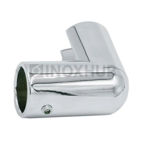 Держатель стекла (914АV PC) торцевой с выносом, штанга Ø19 мм, полированный хром