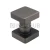 Кноб квадратный (684 GM), стекло 6.0-12.0 мм, антрацит