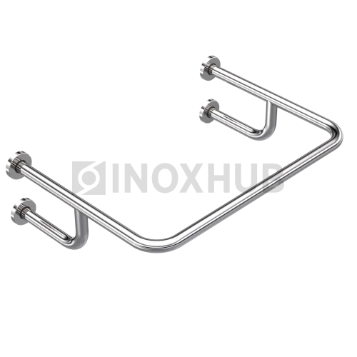 Поручень для раковины настенный, 720×520 мм, Ø32 мм, AISI 304, GRIT 600