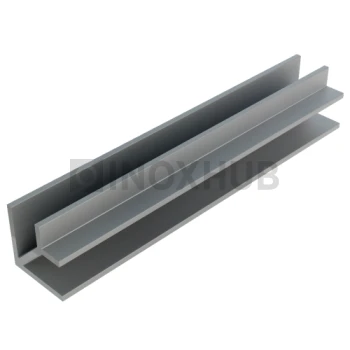 Угловой профиль 90°, 19×19×12.5×1.75 мм L=3000, стекло 8.0 мм, полированный алюминий