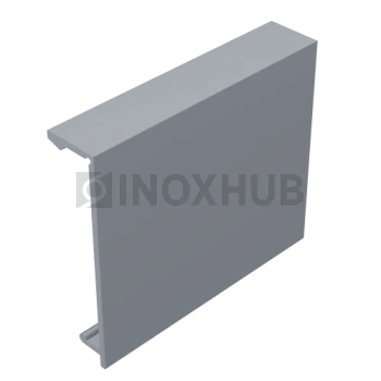 Комплект крышек (44К-6000 AL) профиль 44, L=6000 мм (2 шт), Анодированный алюминий