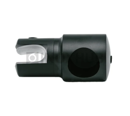 Держатель стекла (914А BLC) торцевой, штанга Ø19 мм, Черный мат