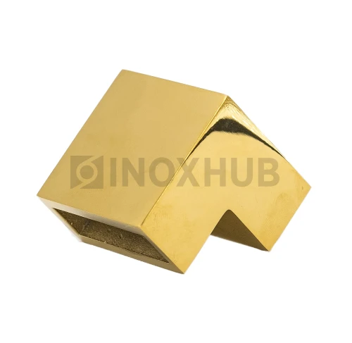 Соединитель штанги 90° (340 Gold), штанга 30×10 мм, под Золото