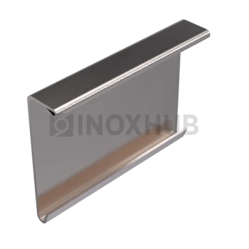 Крышка (40К SSS) на профиль 40 зажимной, кратно 3 м, нерж. сталь матовая