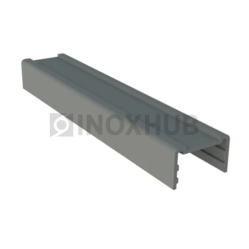 Уплотнитель для П-поручень, под стекло 16 мм, L=6000, серый