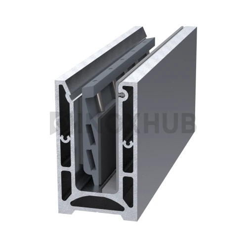 Профиль 106 БАЗА комплект, 62.0×106.0×6000 мм, неанодированный алюминий