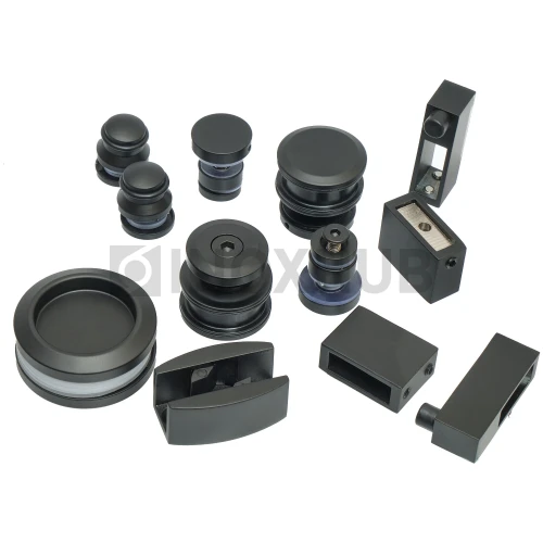 Комплект душевой (400 BLC) раздвижной системы, цинк, Черный мат