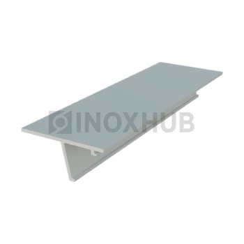 Крышка 28.5 на профиль 102 для стекла 10-12 мм, L=3000, Анодированный алюминий