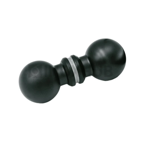 Кноб шар (698 BLC), стекло 6.0-12.0 мм, Черный мат