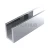 Профиль п-обр. (756-8-3000 al), 19×13 мм L=3000, стекло 8.0 мм, полированный алюминий