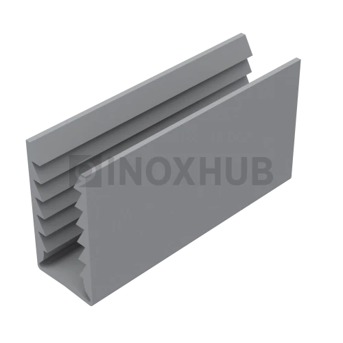 Уплотнитель в профиль 587 (30×17), ПВХ серый, 1 пог.м