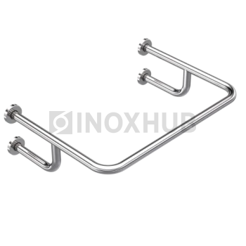 Поручень для раковины настенный, 720×520 мм, Ø32 мм, AISI 304, GRIT 600