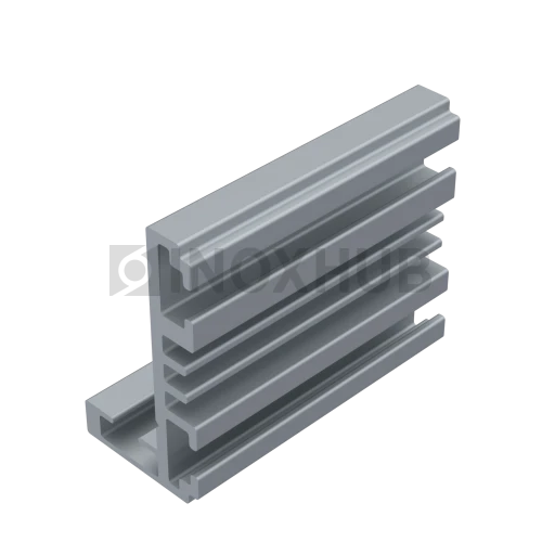 Комплект (801 AL) L-обр. дверной коробки, 2300+2300+1300 мм, Анодированный алюминий 