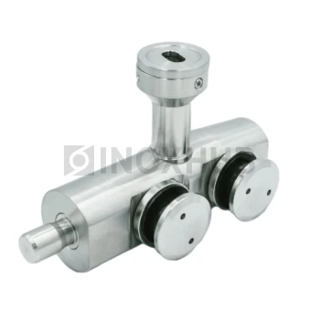 Фитинг (730a SSS) с осью стена-фрамуга, без зенковки, нерж. сталь матовая