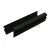 Уплотнитель для П швеллер 22 и П швеллер 24, стекло 10.0 мм, черный