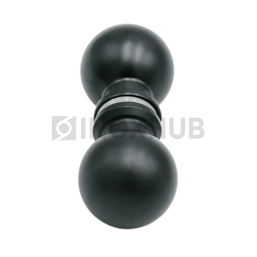 Кноб шар (698 BLC), стекло 6.0-12.0 мм, Черный мат