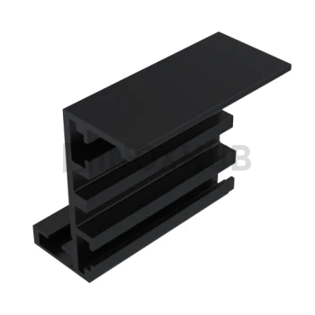 Комплект (802 BLC) Z-обр. дверной коробки, 2300+2300+1300 мм, алюминий, RAL 9005 Черный мат