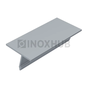 Крышка 24.5 на профиль 80/102/106 для стекла 16-20 мм, L=6000, Анодированный алюминий