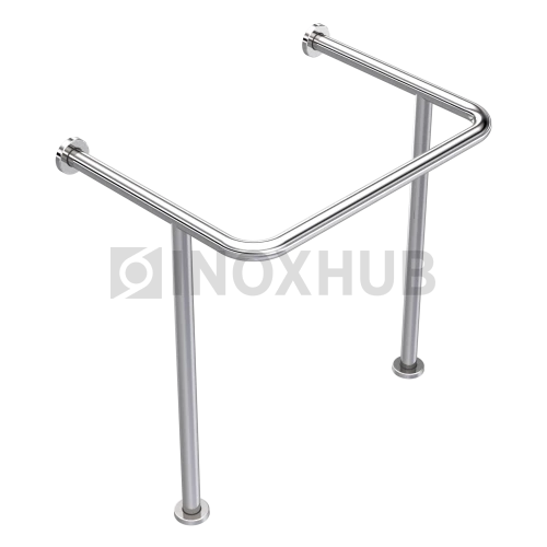 Поручень для раковины напольно-настенный, Ø38 мм, AISI 201, GRIT 600