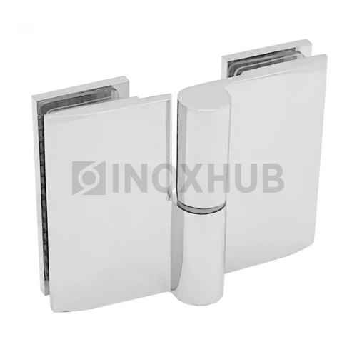 Петля (206L PBrass) с лифтом стекло-стекло 180° левая, латунь, полированный хром