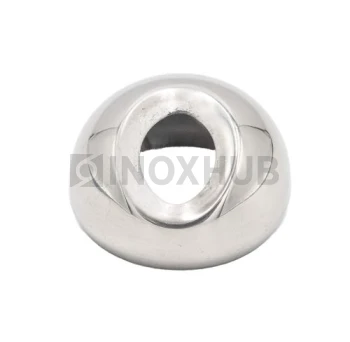 Соединение поручня со стойкой штамп. под 30°, Ø42.4 мм, AISI 201, GRIT 600