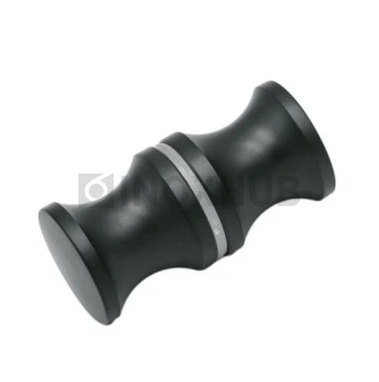 Кноб (691 BLC), стекло 6.0-12.0 мм, Черный мат