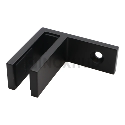Стеклодержатель под 90º стекло-стена, стекло 10.0-12.0 мм, AISI 304, Черный мат